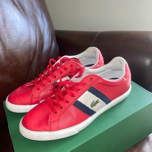 SALE 🥳🥳🥳Used in excellent condition Lacoste tennis shoes see pictures
